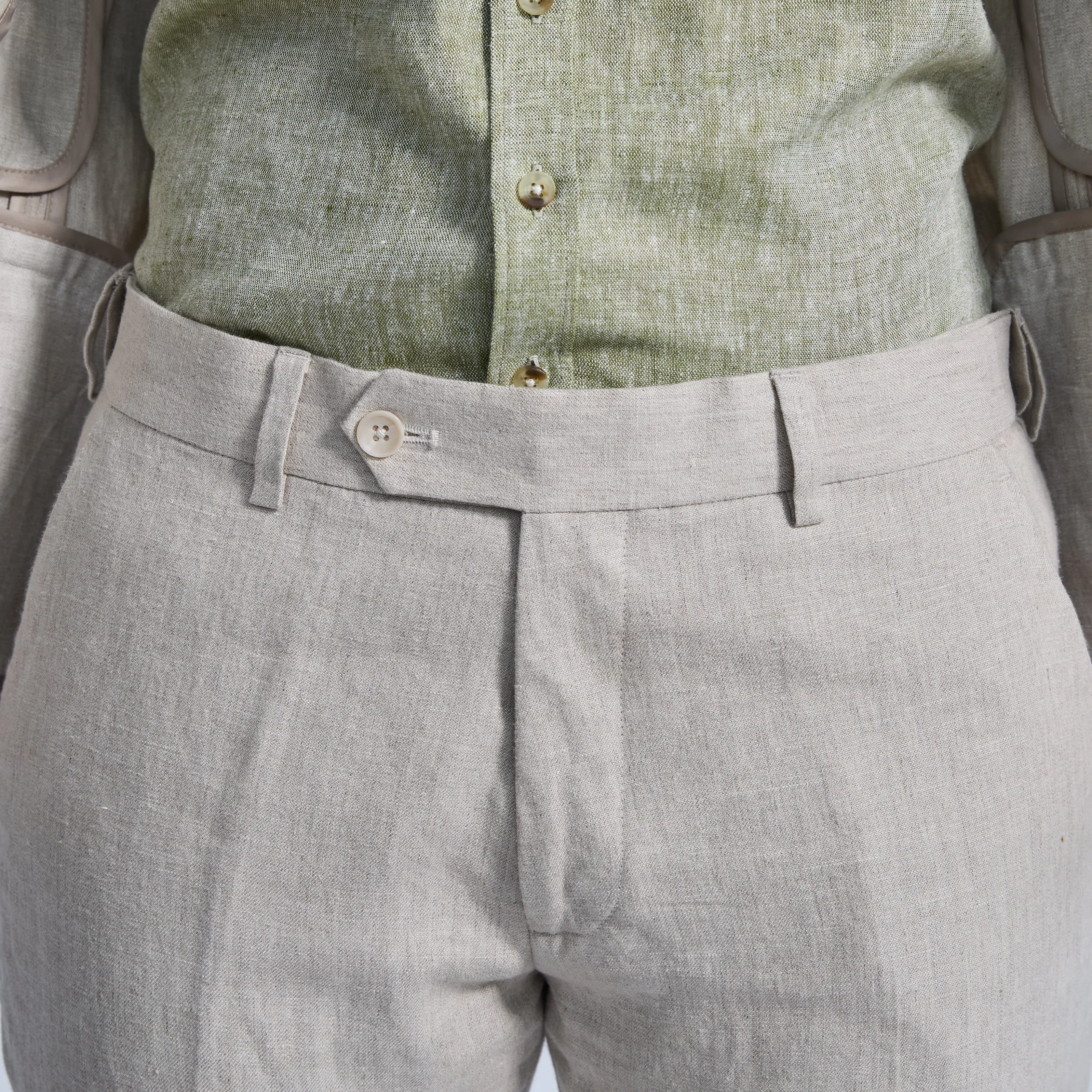Oat Linen Dress Pants